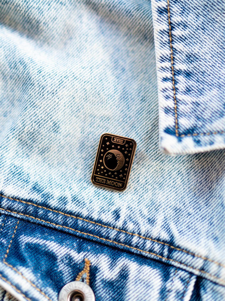 Moon Tarot Enamel Pin