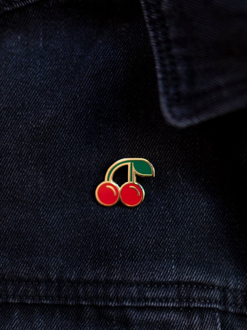 Cherry Enamel Pin