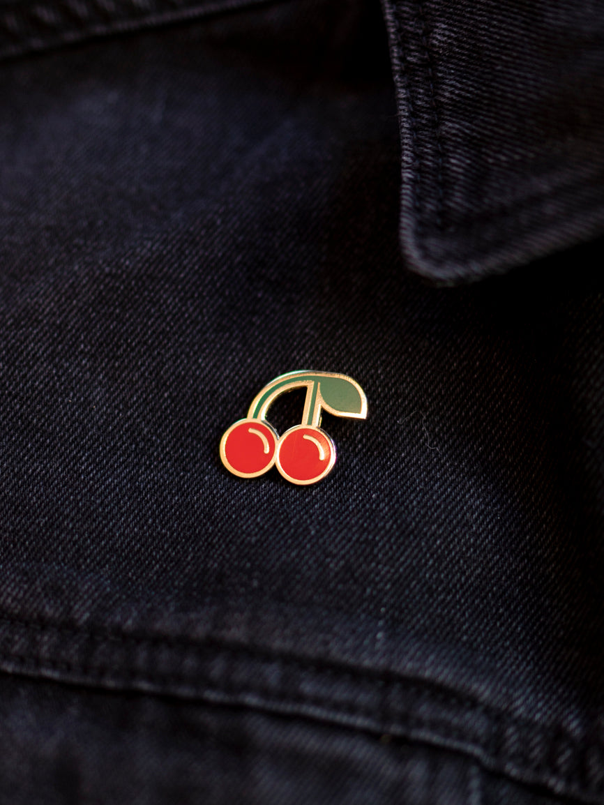 Cherry Enamel Pin