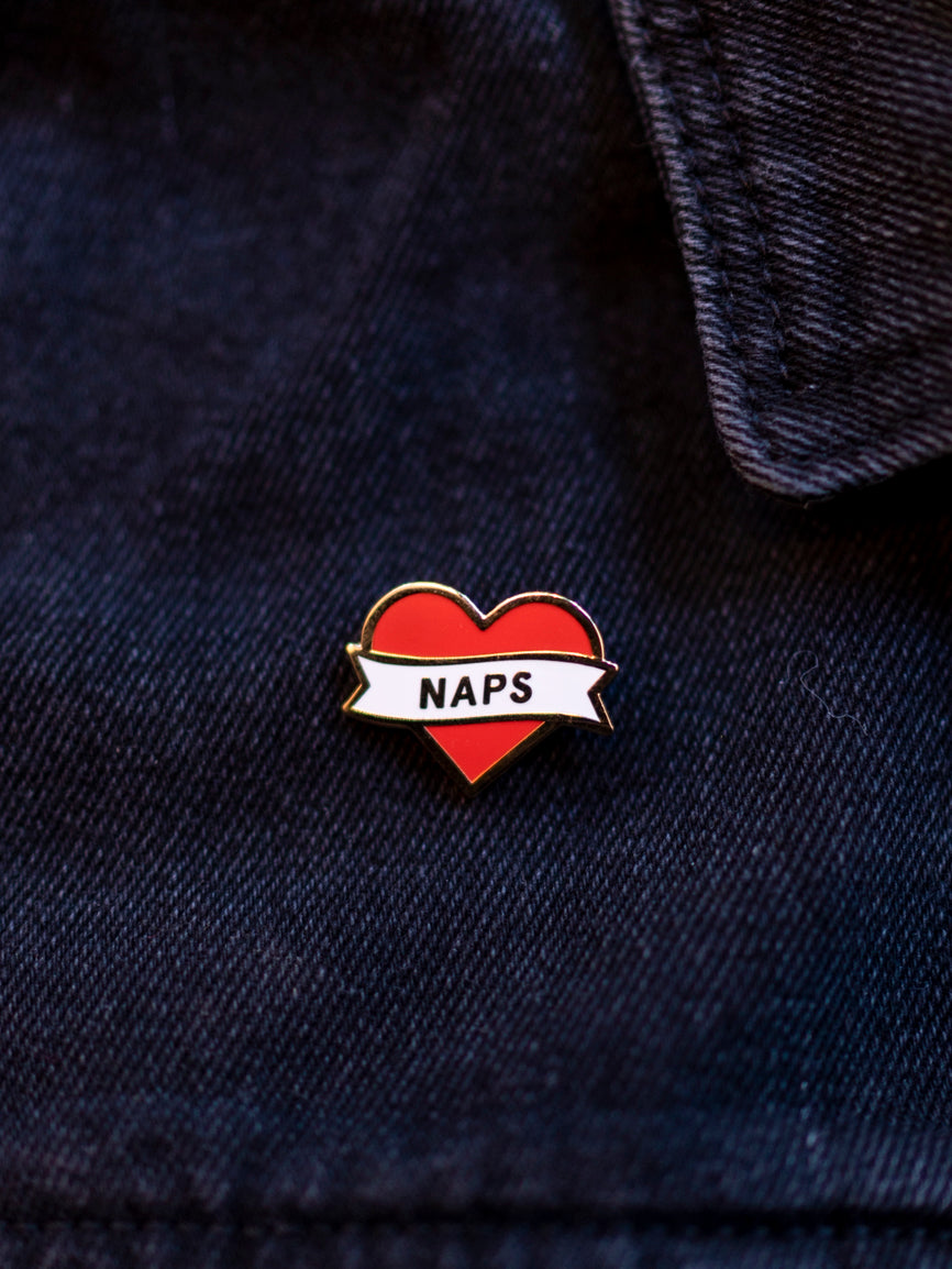 Naps Heart Enamel Pin