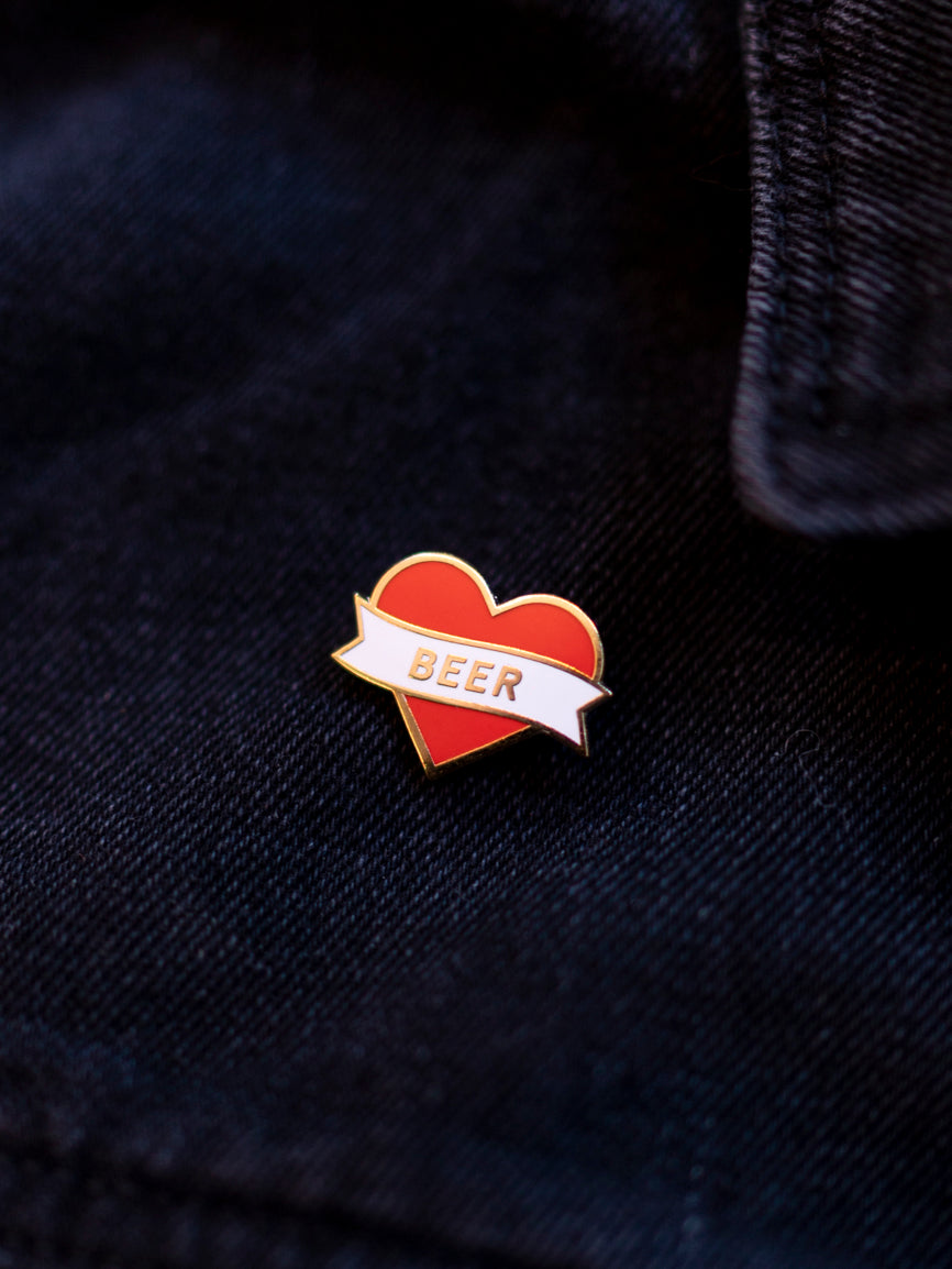 Heart Beer Pin