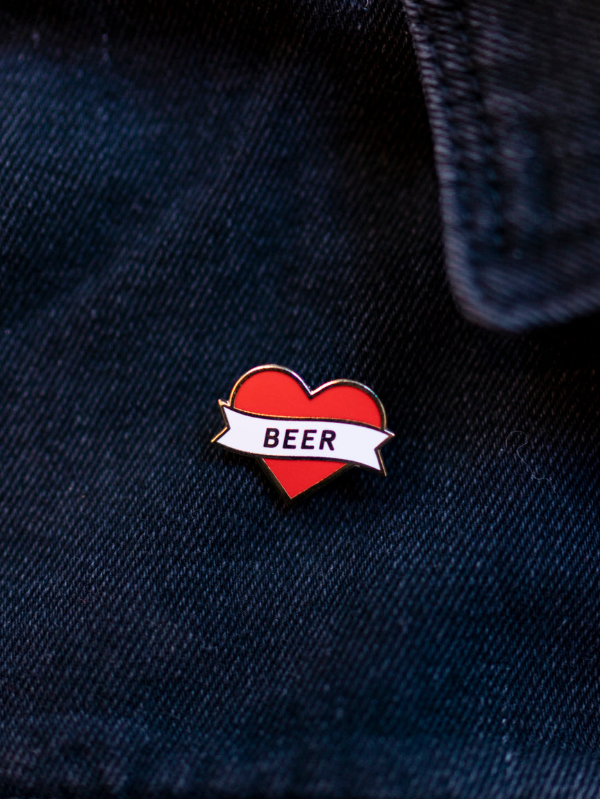 Heart Beer Pin