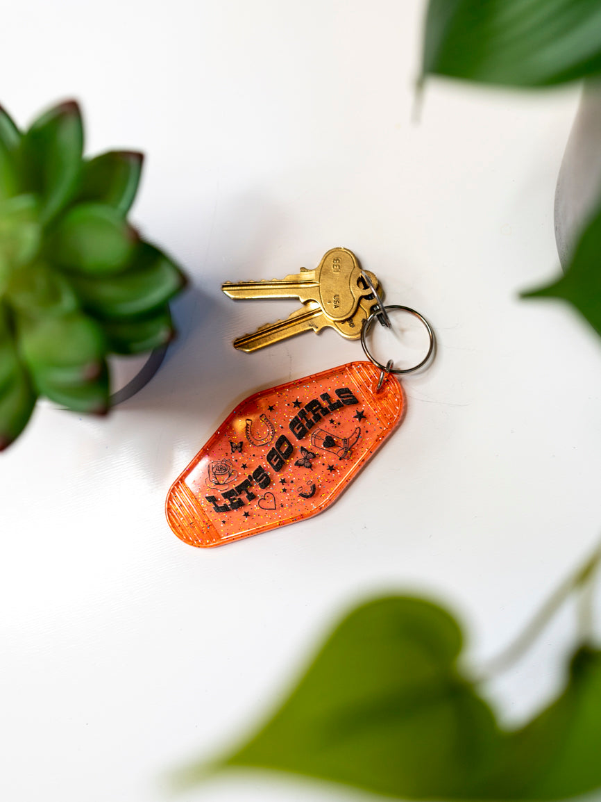 Let&#39;s Go Girls Keychain