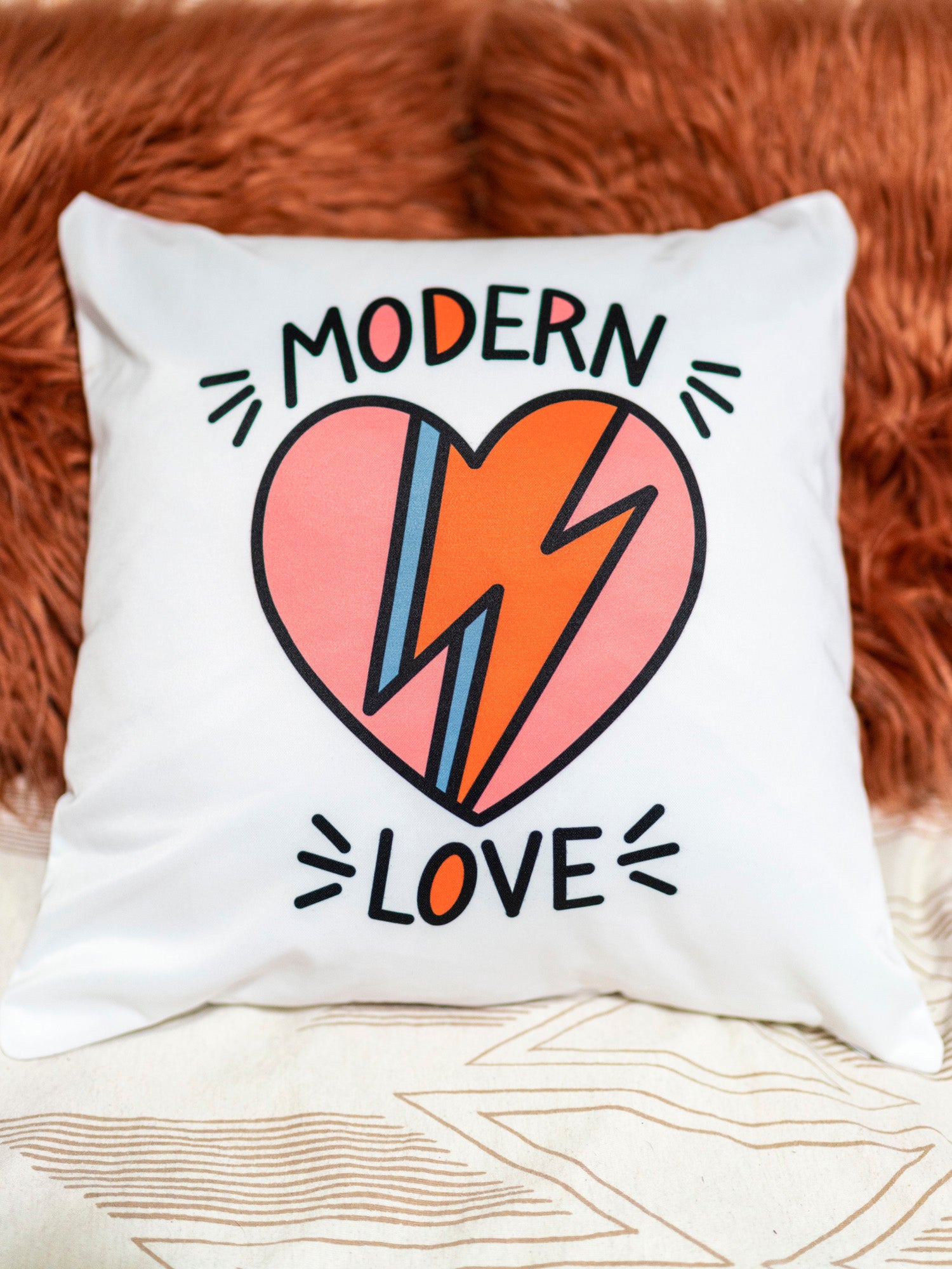 Modern Love Throw Pillow