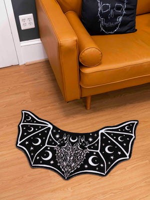 Two Headed Bat Shaped Rug