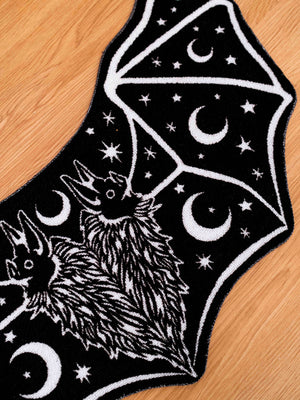 Two Headed Bat Shaped Rug