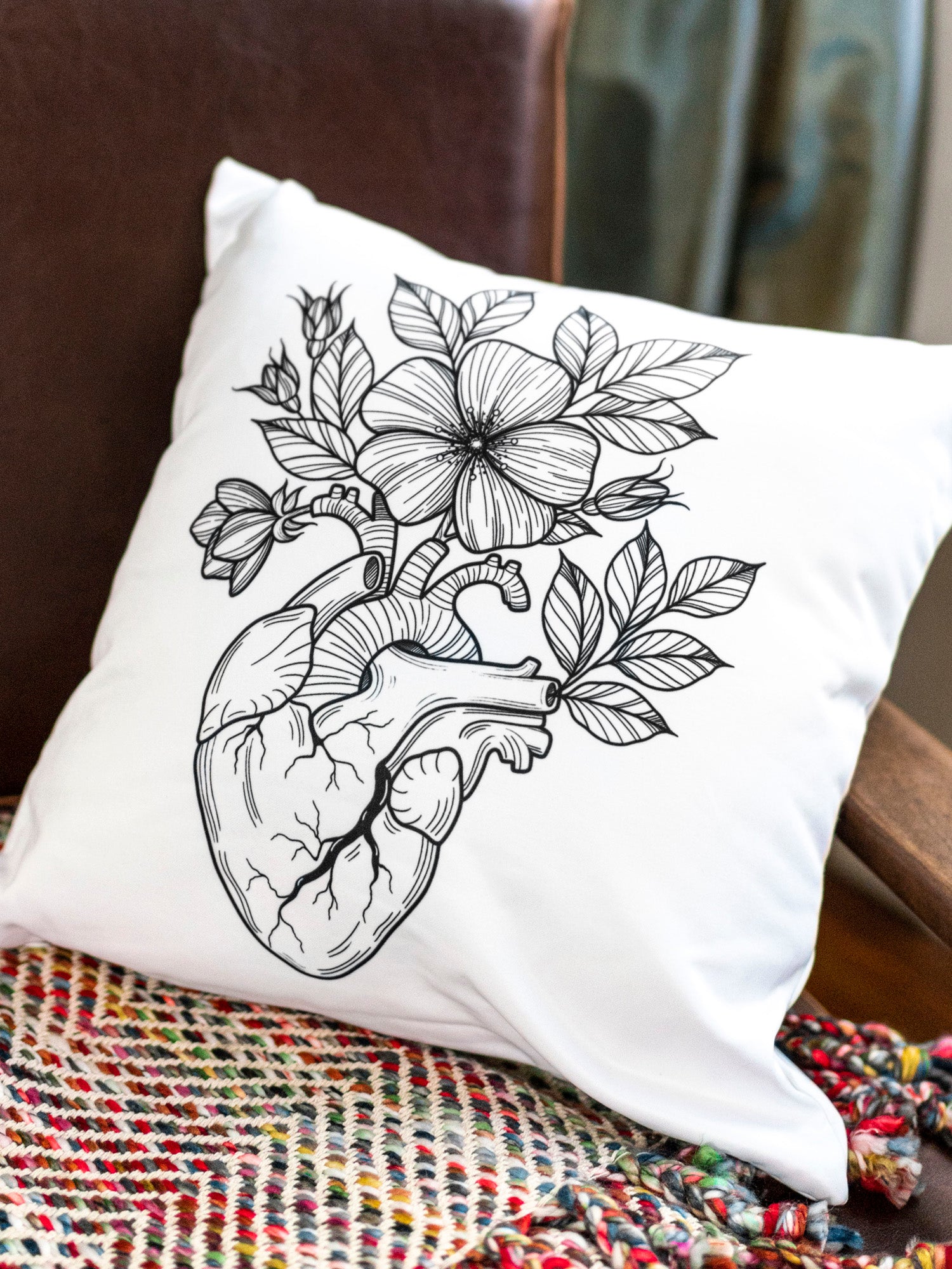 Wild Heart Throw Pillow