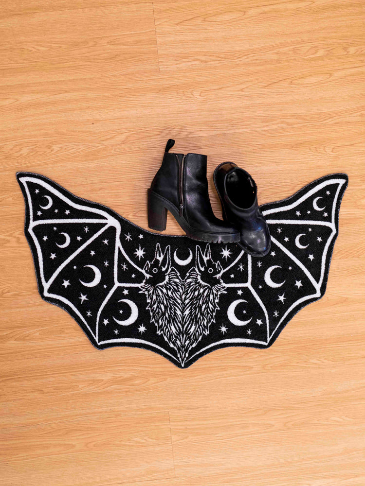 Two Headed Bat Shaped Rug