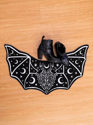 Two Headed Bat Shaped Rug