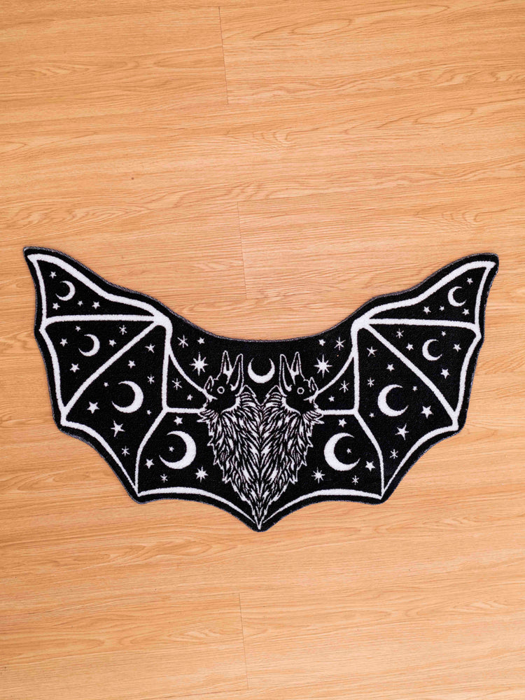 Two Headed Bat Shaped Rug
