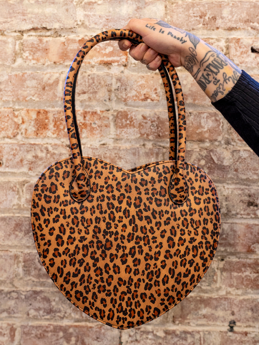 Heart print 2025 purse