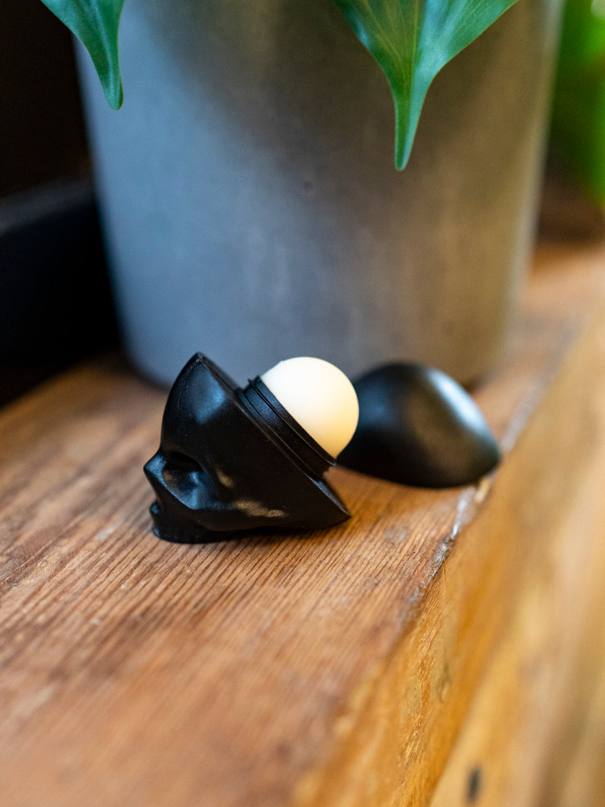 Black Skull Lip Balm