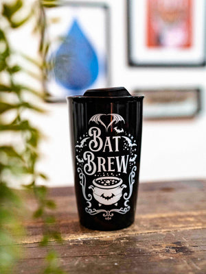 Bat Brew Ceramic Travel Mug