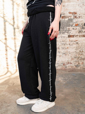 Keep Out Barbed Wire Sweatpants