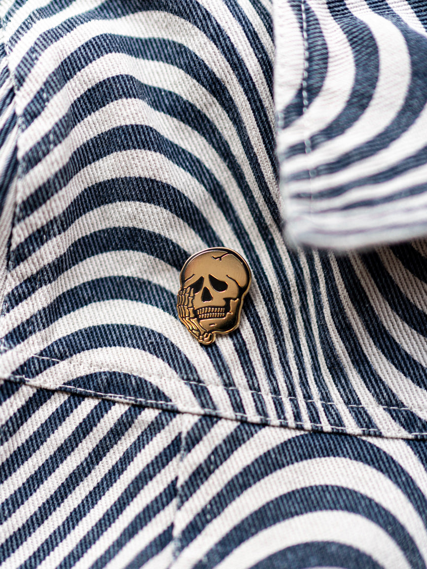Worriers Club Skull Pin