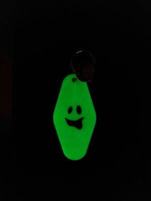 Ghost Glow in the Dark Motel Keychain