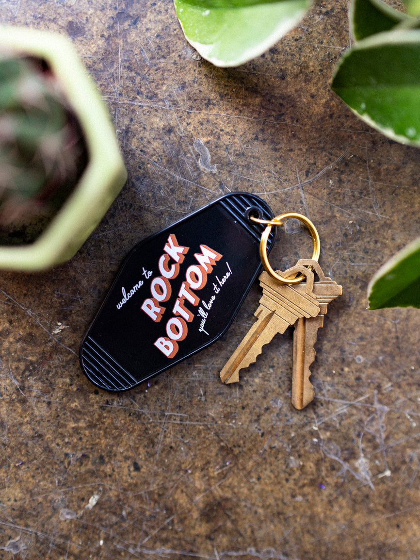 Rock Bottom Motel Keychain