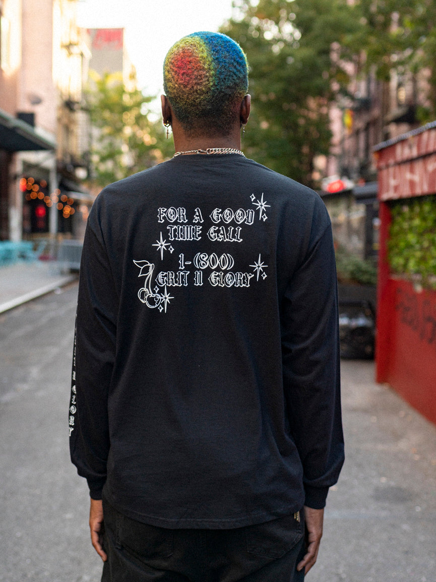For a Good Time Graphic Long Sleeve Tee