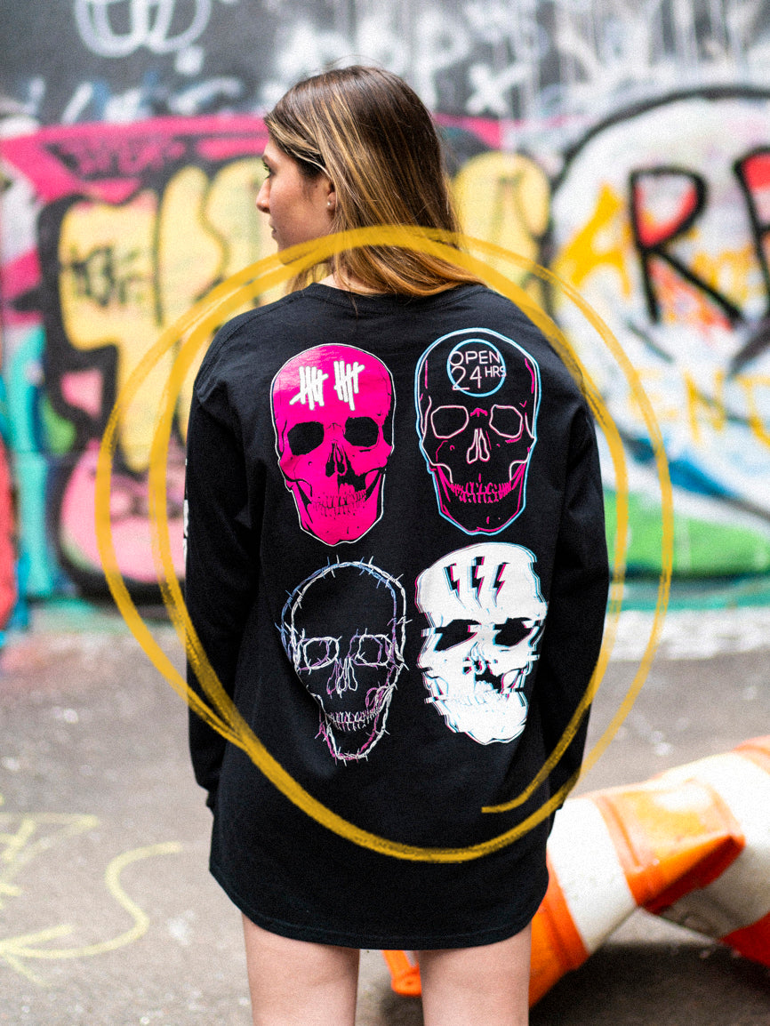 Moto Skull Longsleeve