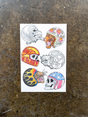 Moto Coloring Postcard