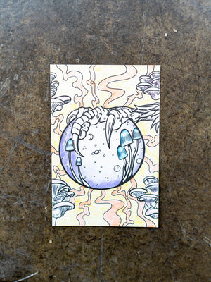 Future Magic Coloring Postcard