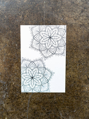 Mandala Coloring Postcard