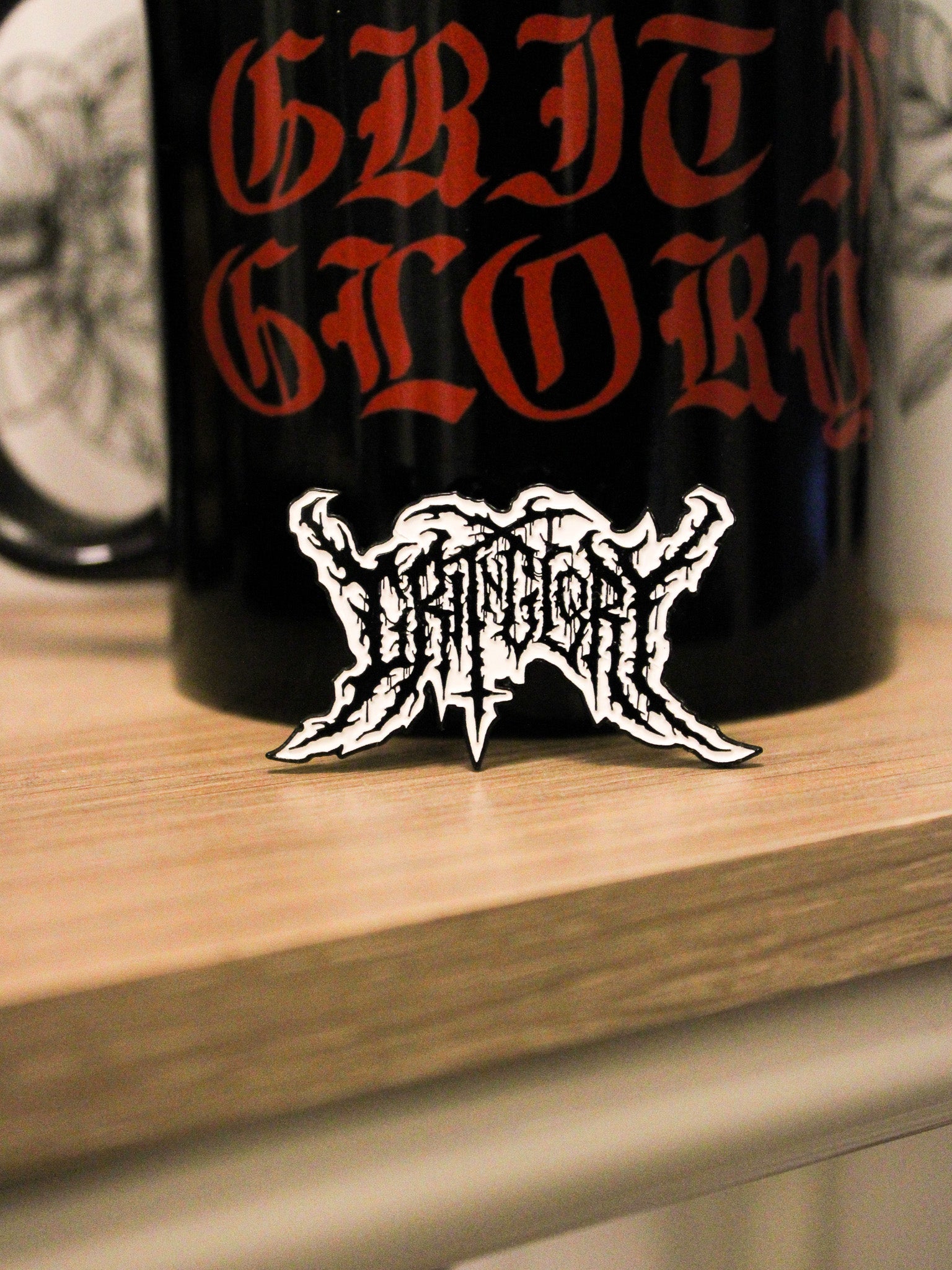 Black Metal Grit N Glory Pin