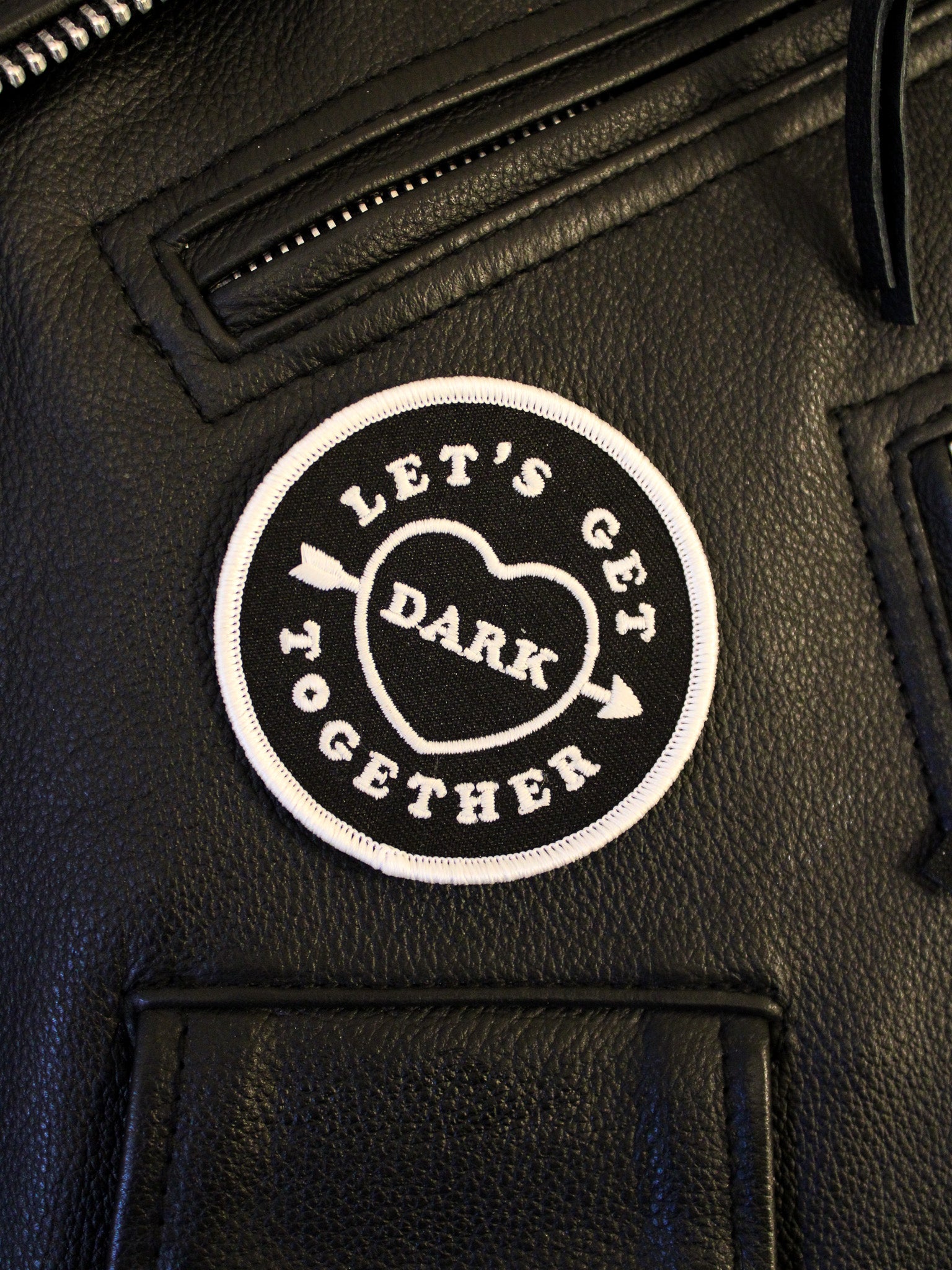 Let's Get Dark Together Iron on Patch