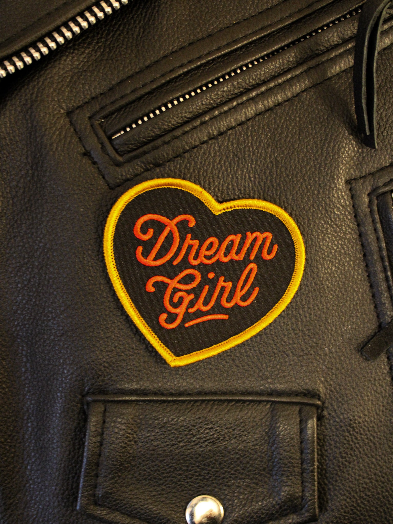 Dream Girl Iron on Heart Patch