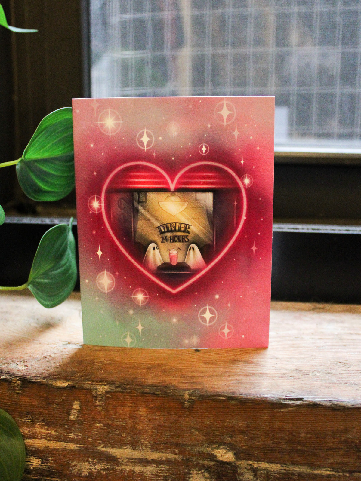 Heart Ghosts Greeting Card