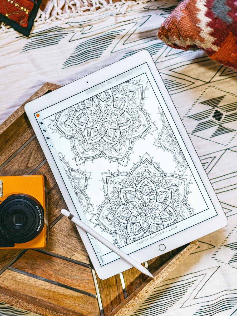 Mandala Coloring Sheet Set