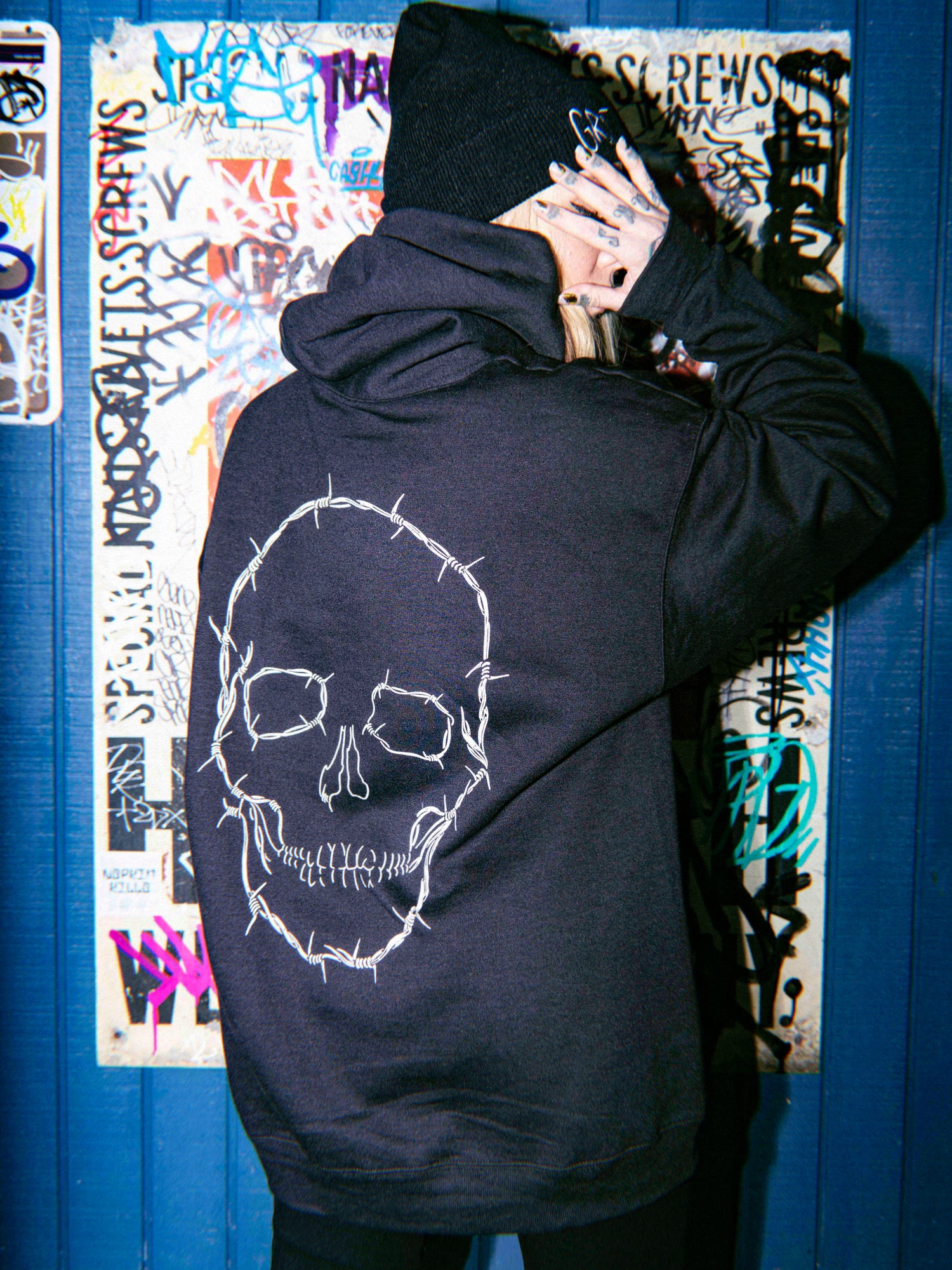 Revenge skull hoodie sales