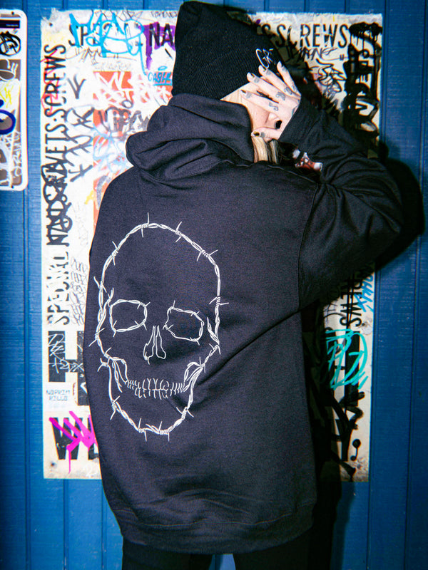 GNG Keep Out Black Hoodie Grit N Glory