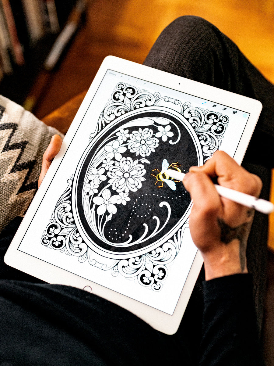 Bee Coloring Page