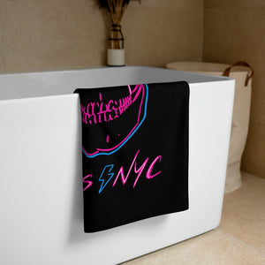 Neon Skull Beach Towel
